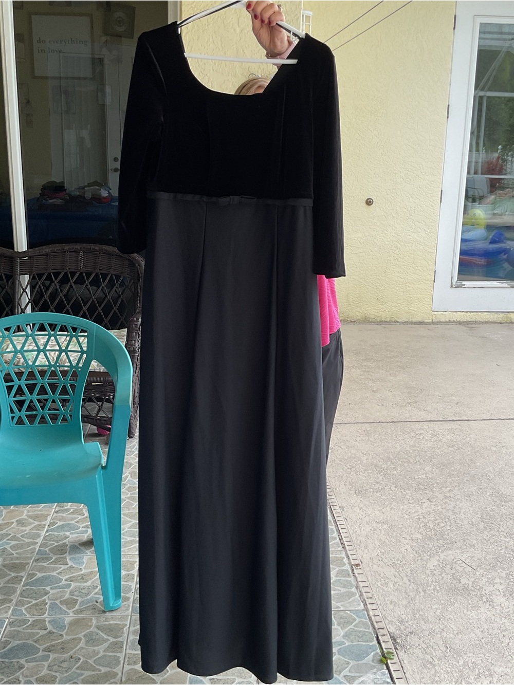 Black Long Sleeve Maxi Dress